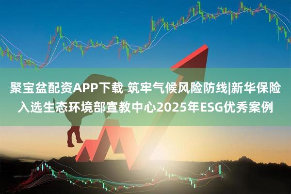 聚宝盆配资APP下载 筑牢气候风险防线|新华保险入选生态环境部宣教中心2025年ESG优秀案例